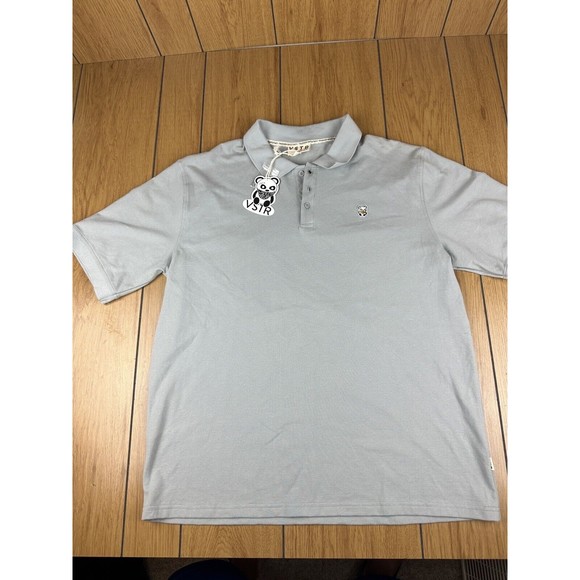 VSTR‎ Premium Shirt Men’s XL Gray Short Sleeve Button Up  Surf Skate NEW - Picture 1 of 16